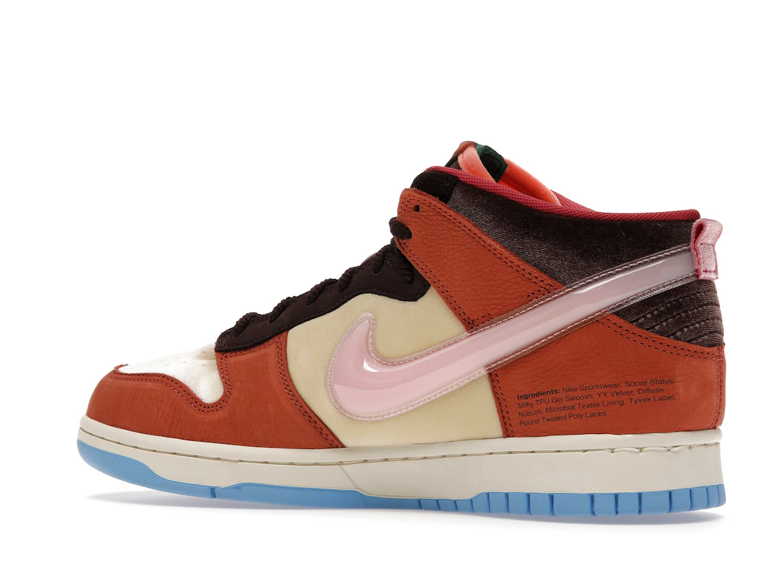 Vue 22 de Nike Dunk Mid Social Status Free Lunch Chocolate Milk