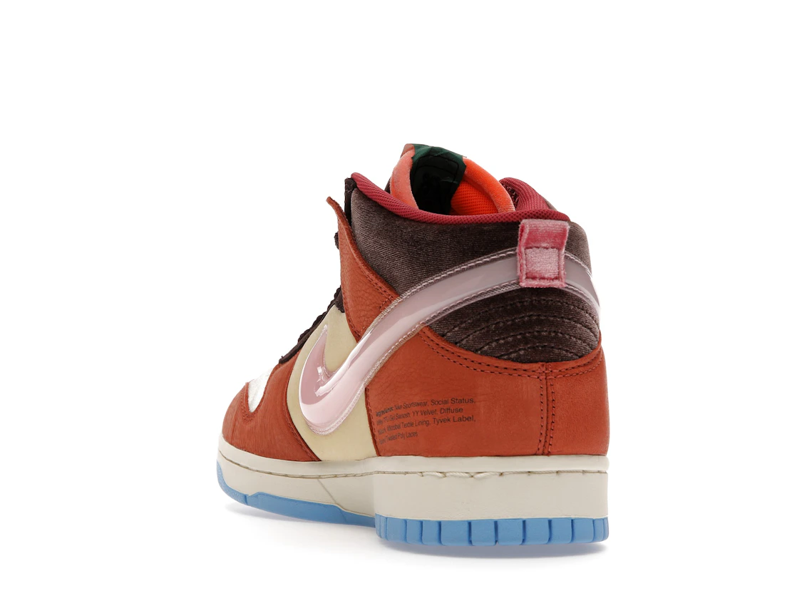 Vue 26 de Nike Dunk Mid Social Status Free Lunch Chocolate Milk