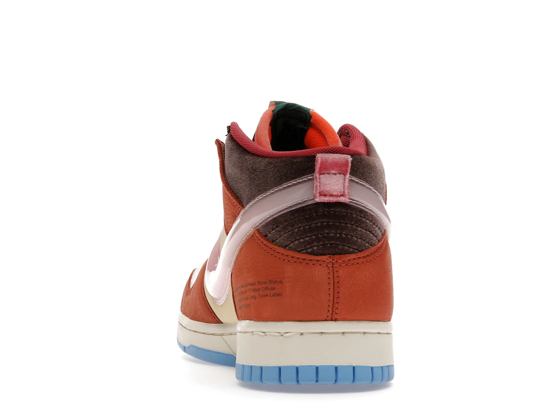 Vue 27 de Nike Dunk Mid Social Status Free Lunch Chocolate Milk