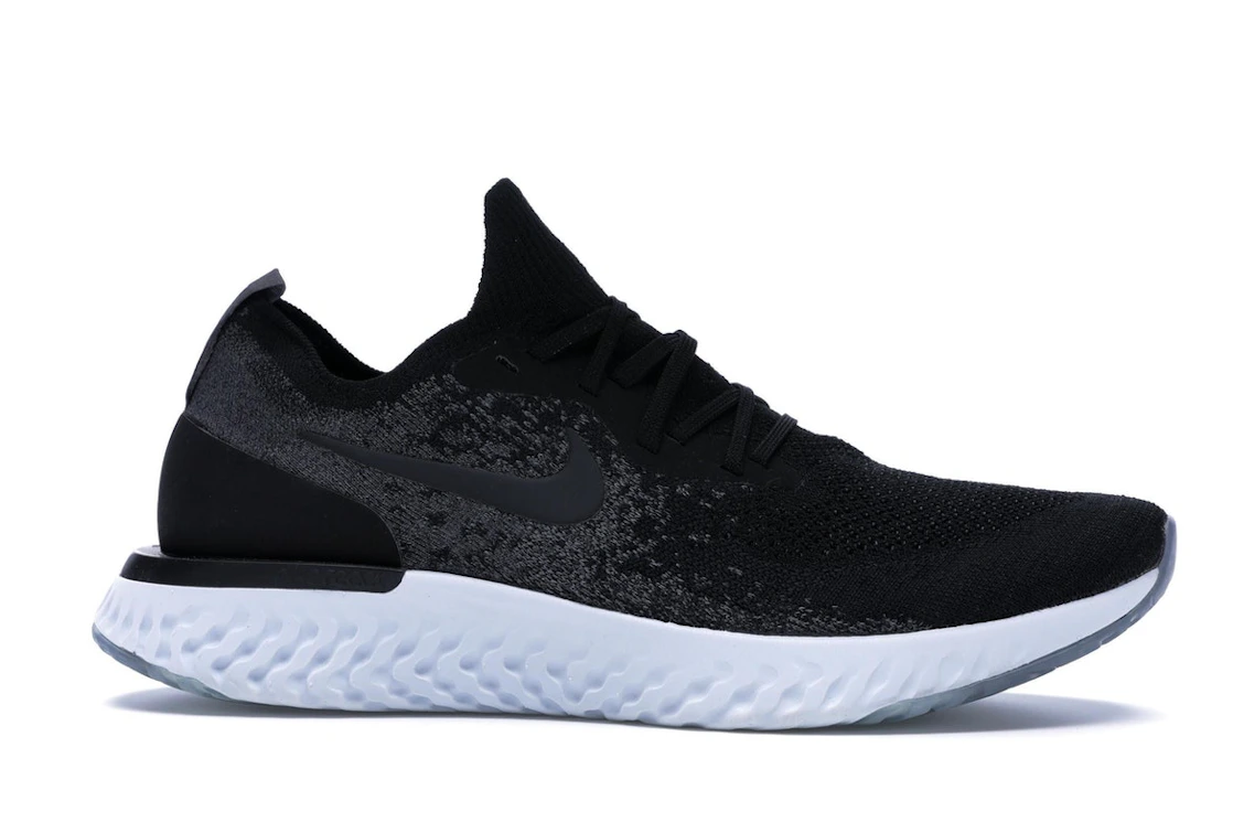 Vue 2 de Nike Epic React Flyknit Black Dark Grey