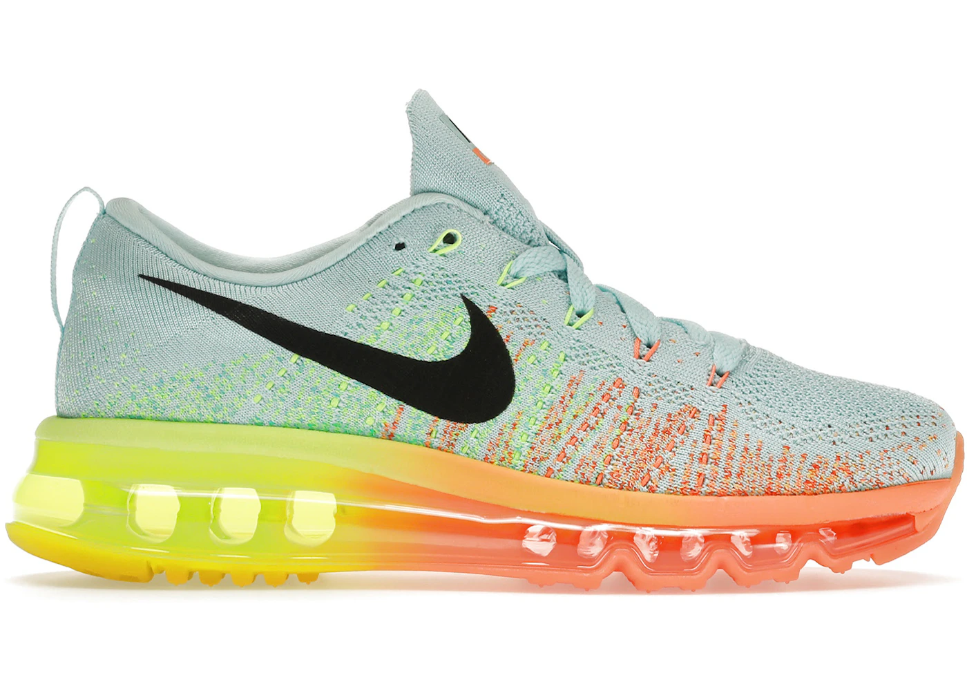 Nike Flyknit Air Max Glacier Ice Atomic Orange 