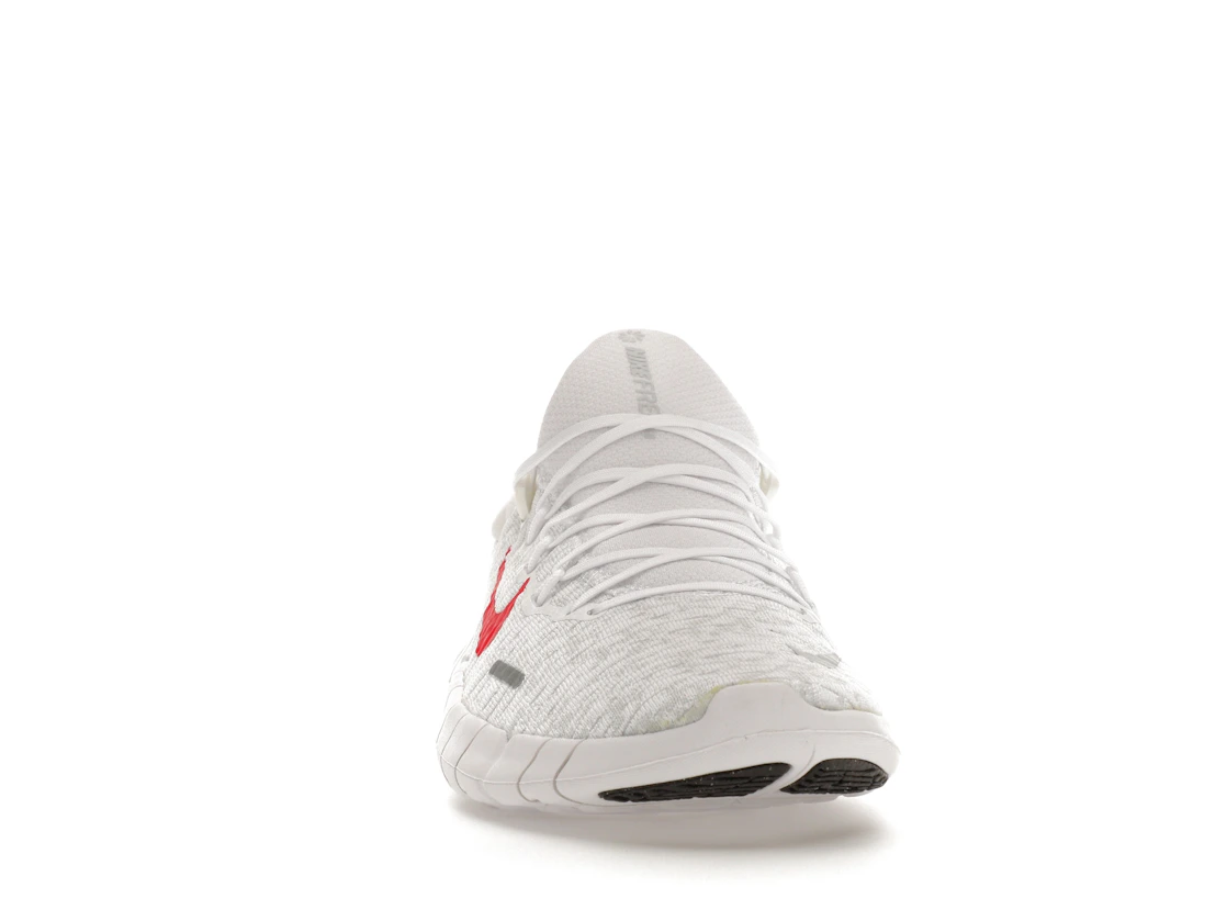 Vue 9 de Nike Free Run 5.0 Next Nature White Siren Red Sanddrift
