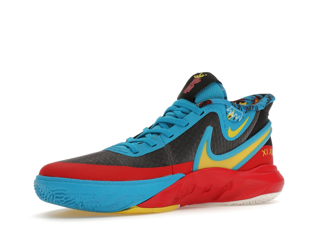 Vue 16 de Nike Kyrie 8 GO SE Black Blue Tour Yellow (PS)
