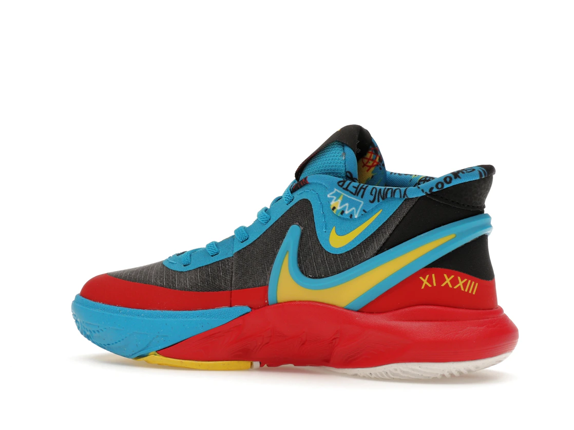 Vue 22 de Nike Kyrie 8 GO SE Black Blue Tour Yellow (PS)