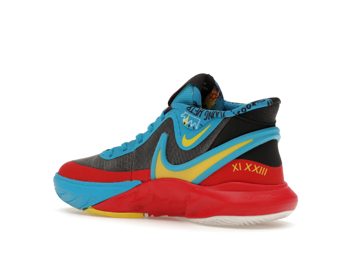 Vue 23 de Nike Kyrie 8 GO SE Black Blue Tour Yellow (PS)