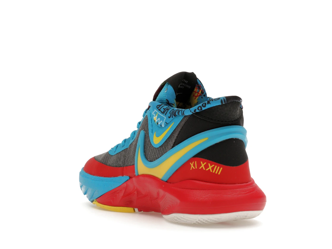Vue 25 de Nike Kyrie 8 GO SE Black Blue Tour Yellow (PS)