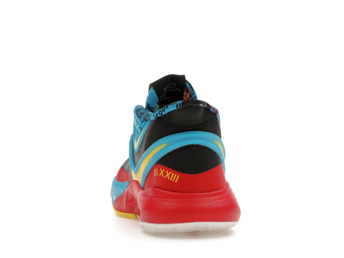 Vue 27 de Nike Kyrie 8 GO SE Black Blue Tour Yellow (PS)