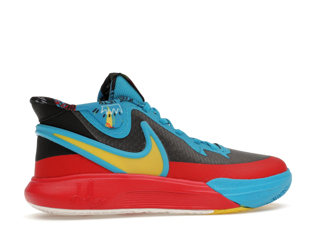 Vue 35 de Nike Kyrie 8 GO SE Black Blue Tour Yellow (PS)