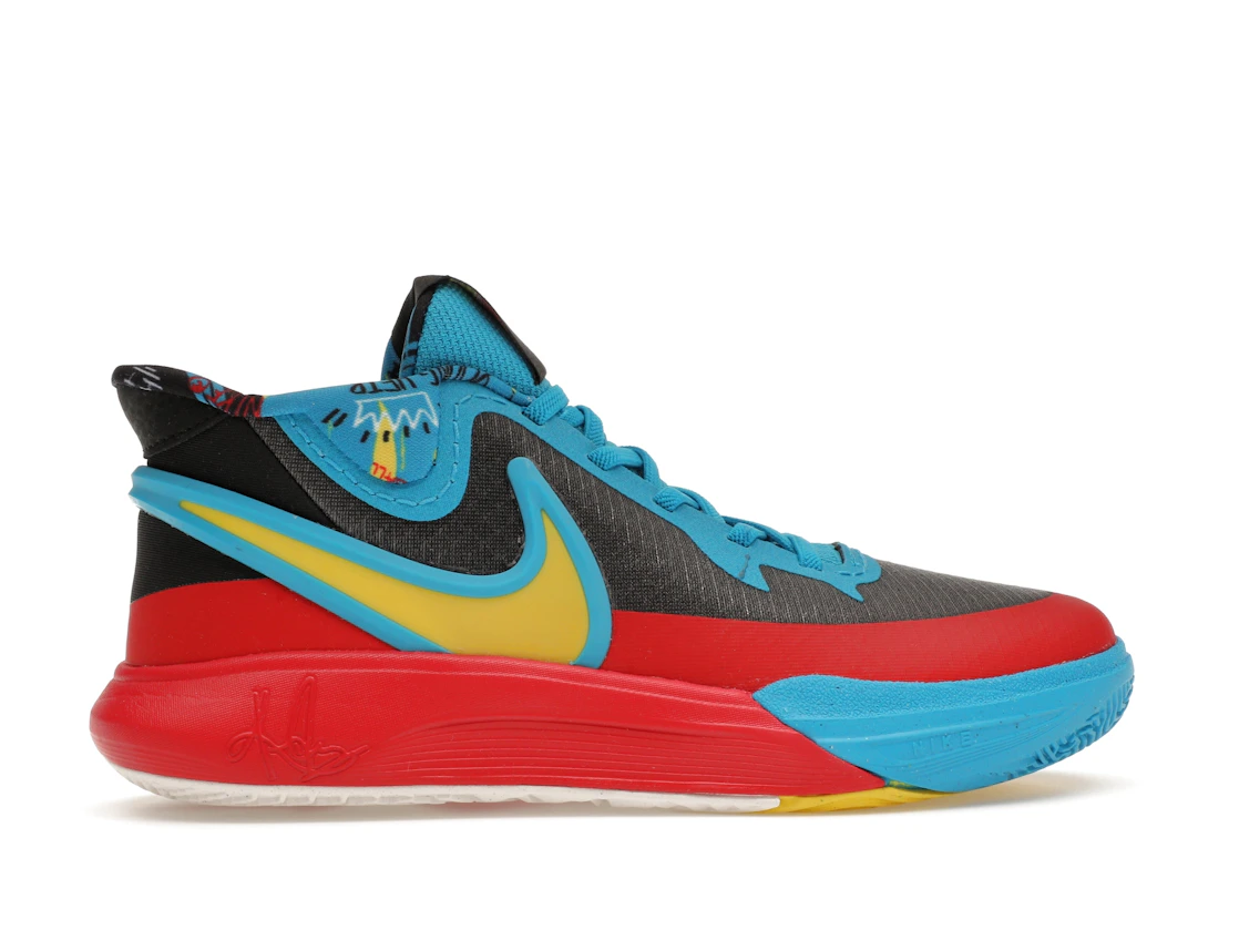 Vue 36 de Nike Kyrie 8 GO SE Black Blue Tour Yellow (PS)