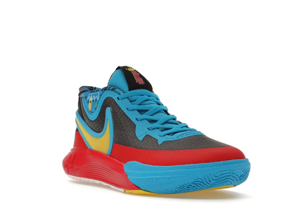 Vue 6 de Nike Kyrie 8 GO SE Black Blue Tour Yellow (PS)