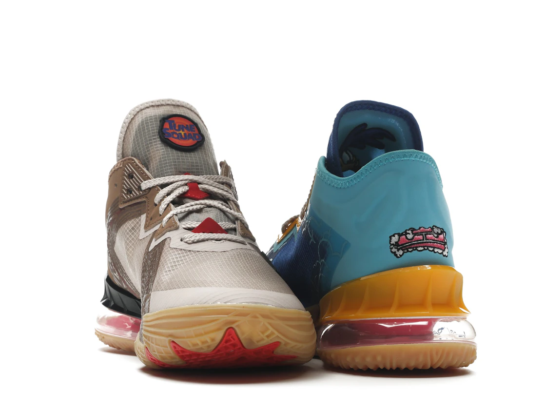 Vue 26 de Nike LeBron 18 Low Wile E. vs Roadrunner Space Jam