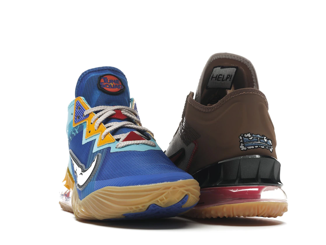 Vue 8 de Nike LeBron 18 Low Wile E. vs Roadrunner Space Jam