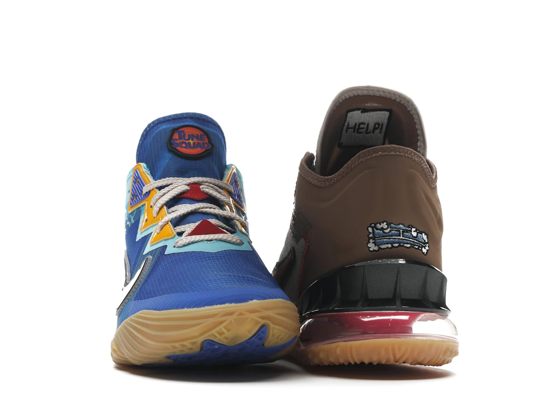 Vue 9 de Nike LeBron 18 Low Wile E. vs Roadrunner Space Jam