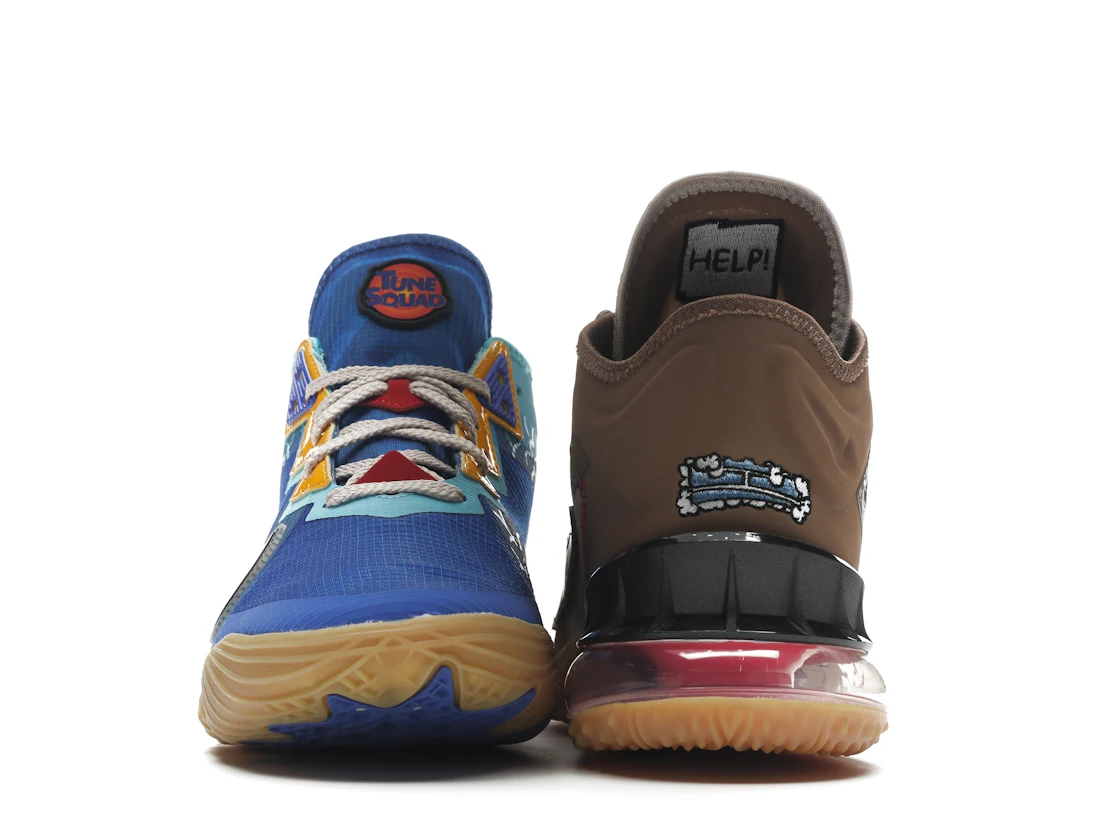 Vue 10 de Nike LeBron 18 Low Wile E. vs Roadrunner Space Jam