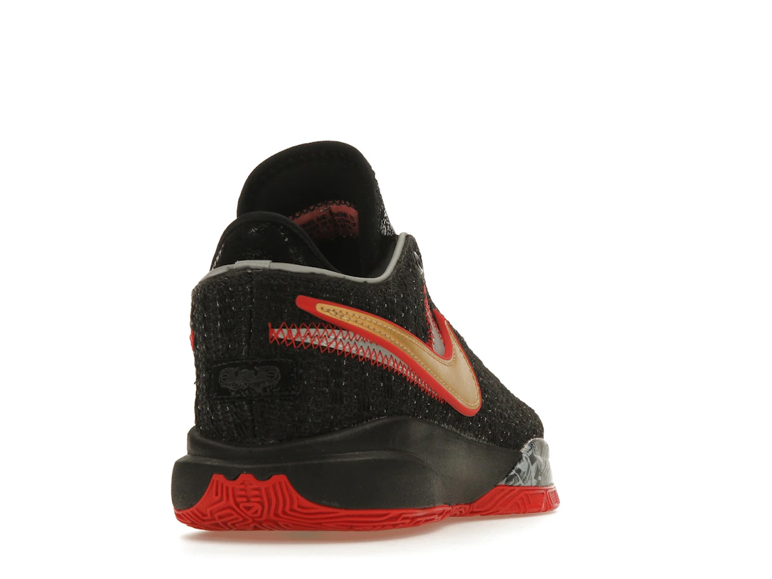 Vue 30 de Nike LeBron 20 Black University Red (GS)