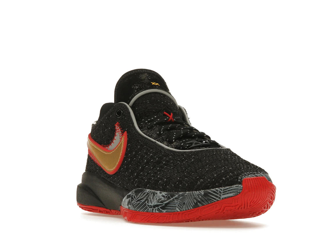 Vue 7 de Nike LeBron 20 Black University Red (GS)