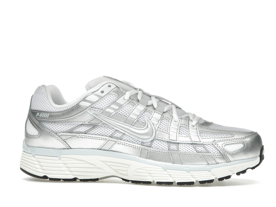 Vue 2 de Nike P-6000 White Blue Tint Sail Metallic Silver 