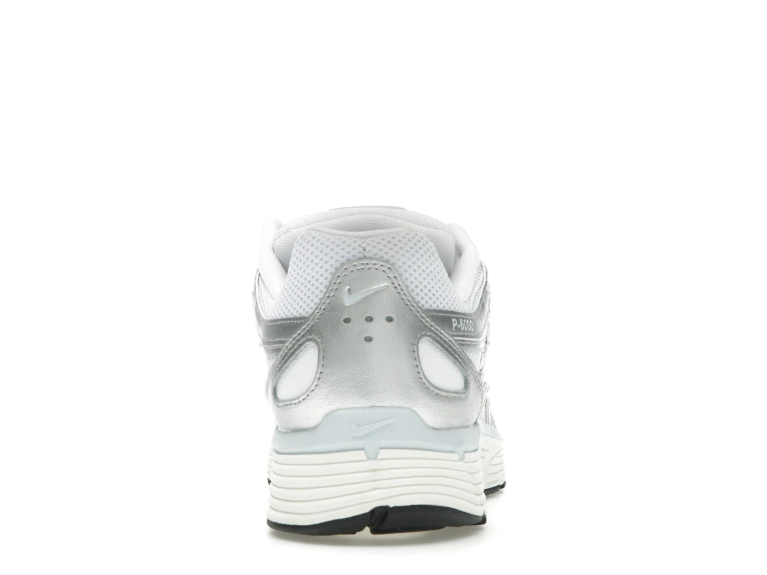Vue 28 de Nike P-6000 White Blue Tint Sail Metallic Silver 