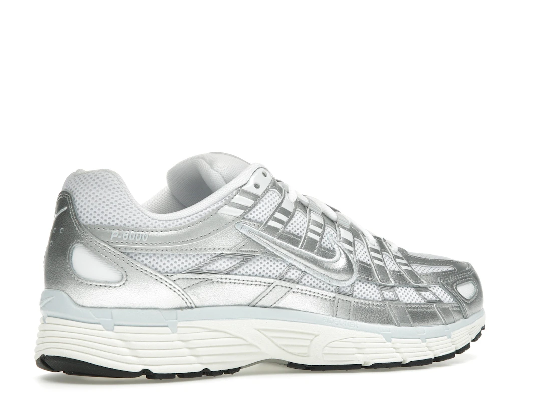 Vue 34 de Nike P-6000 White Blue Tint Sail Metallic Silver 