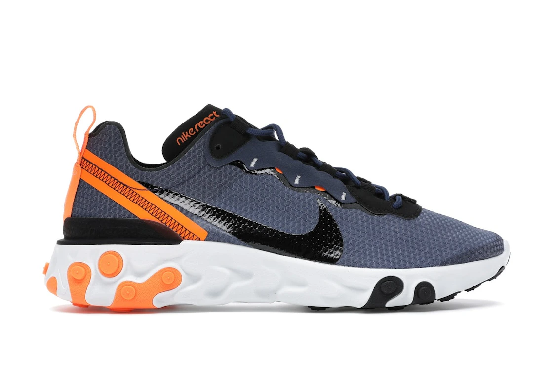 Vue 1 de Nike React Element 55 SE Midnight Navy Total Orange