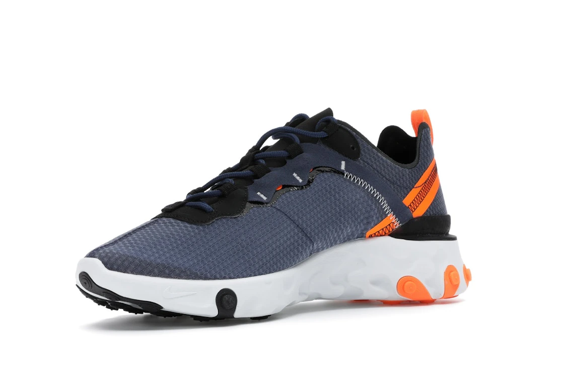 Vue 15 de Nike React Element 55 SE Midnight Navy Total Orange