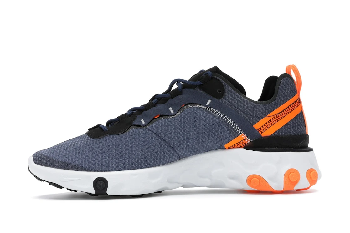 Vue 18 de Nike React Element 55 SE Midnight Navy Total Orange