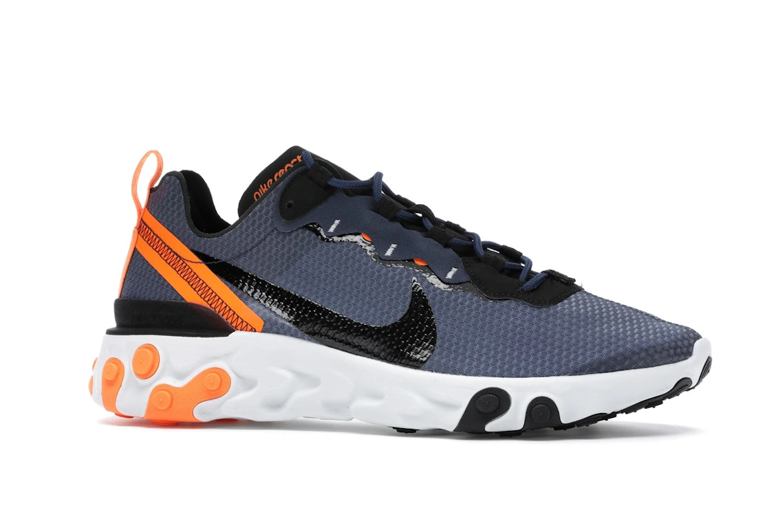 Vue 3 de Nike React Element 55 SE Midnight Navy Total Orange