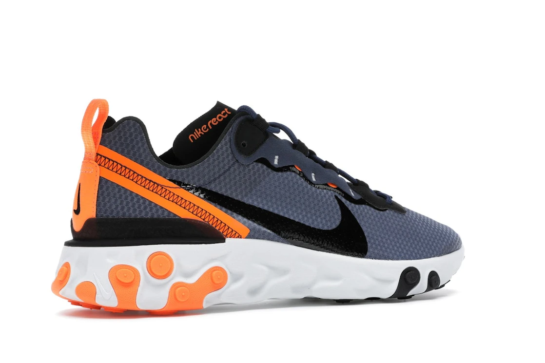 Vue 34 de Nike React Element 55 SE Midnight Navy Total Orange