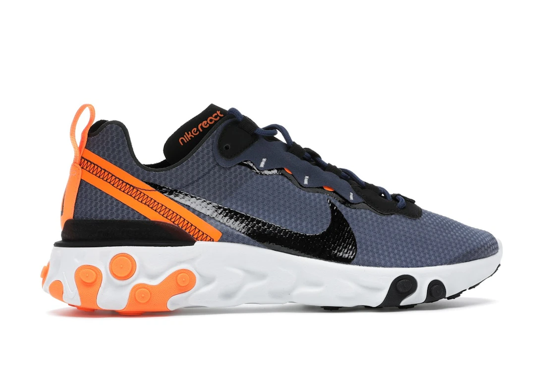 Vue 36 de Nike React Element 55 SE Midnight Navy Total Orange
