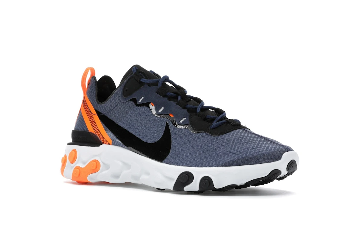 Vue 5 de Nike React Element 55 SE Midnight Navy Total Orange