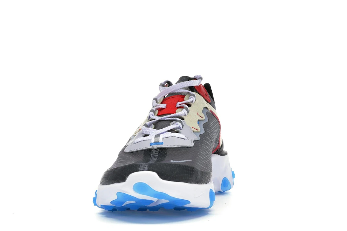 Vue 11 de Nike React Element 87 Dark Grey Photo Blue