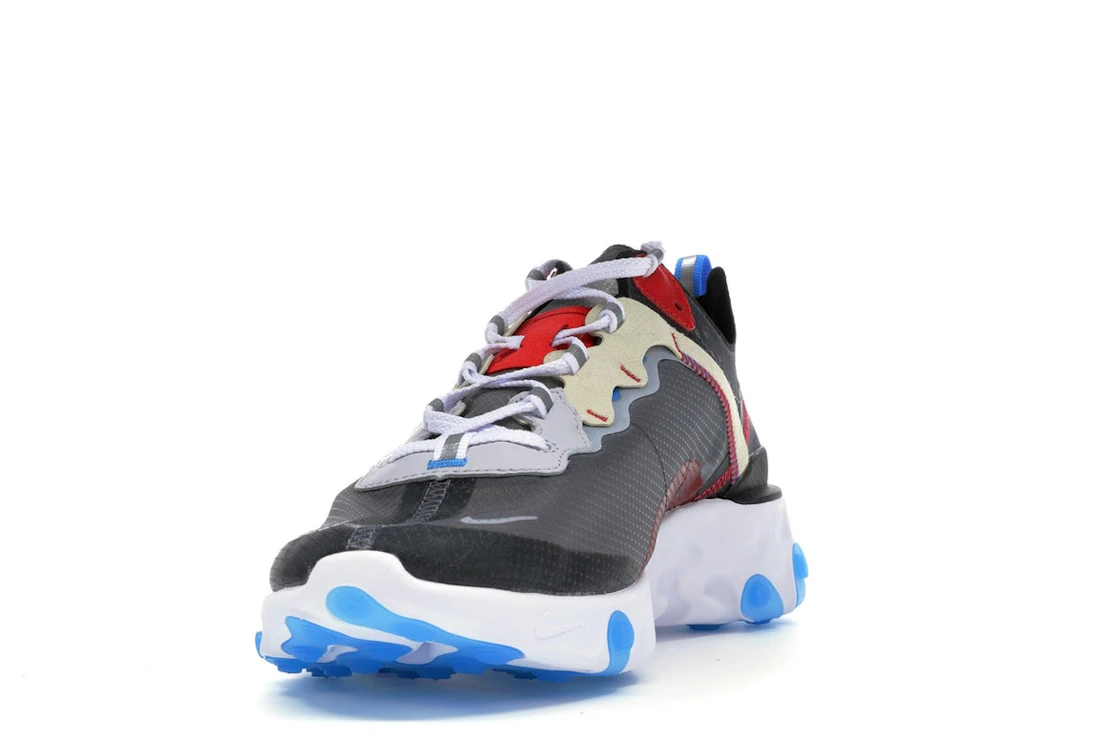 Vue 12 de Nike React Element 87 Dark Grey Photo Blue