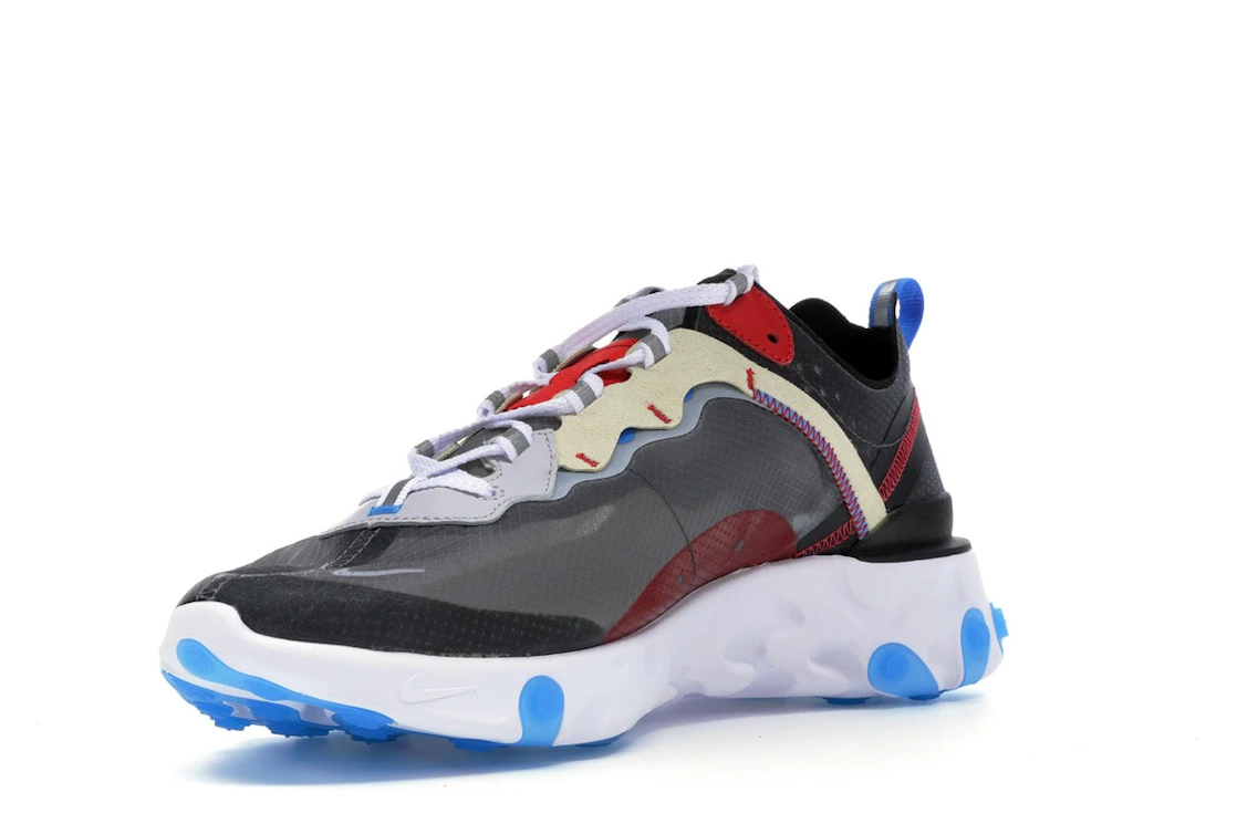 Vue 14 de Nike React Element 87 Dark Grey Photo Blue