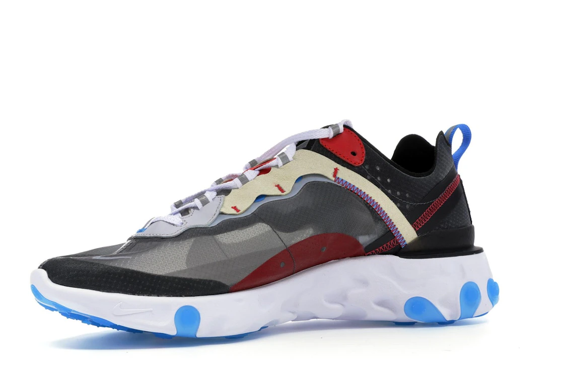 Vue 16 de Nike React Element 87 Dark Grey Photo Blue