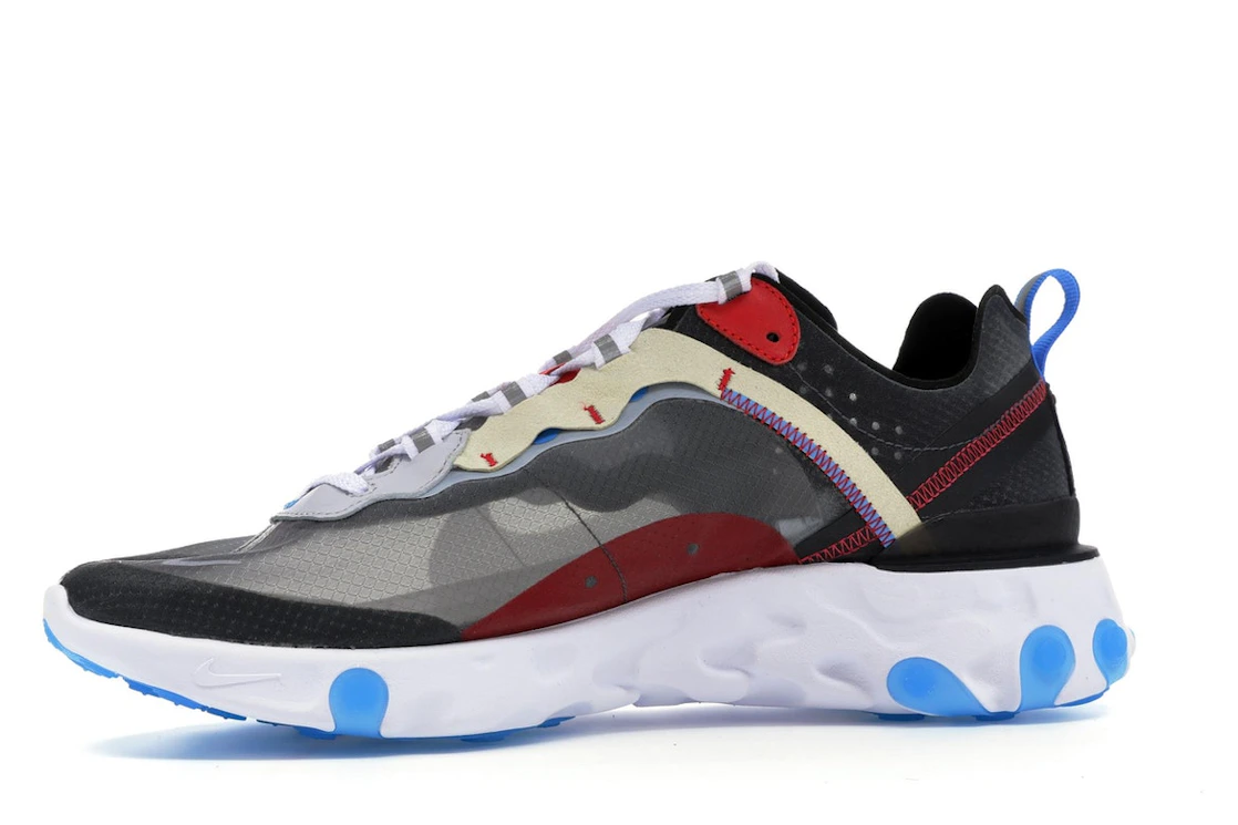 Vue 17 de Nike React Element 87 Dark Grey Photo Blue