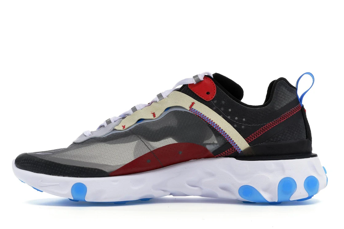 Vue 19 de Nike React Element 87 Dark Grey Photo Blue