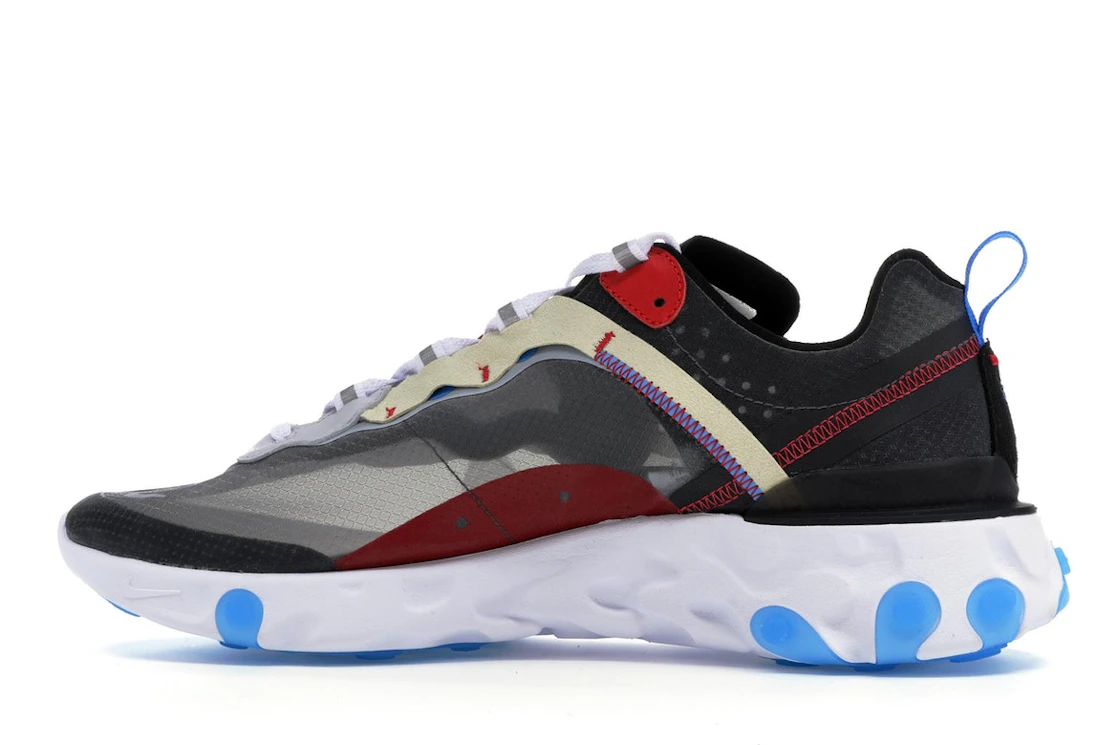 Vue 20 de Nike React Element 87 Dark Grey Photo Blue