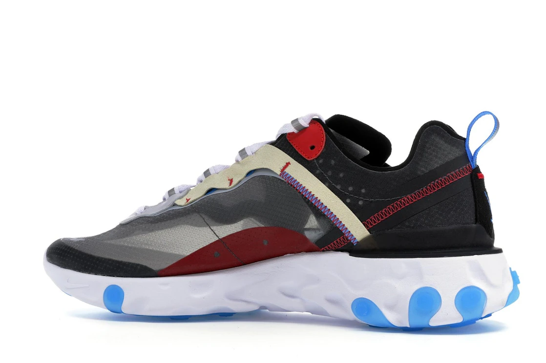 Vue 21 de Nike React Element 87 Dark Grey Photo Blue