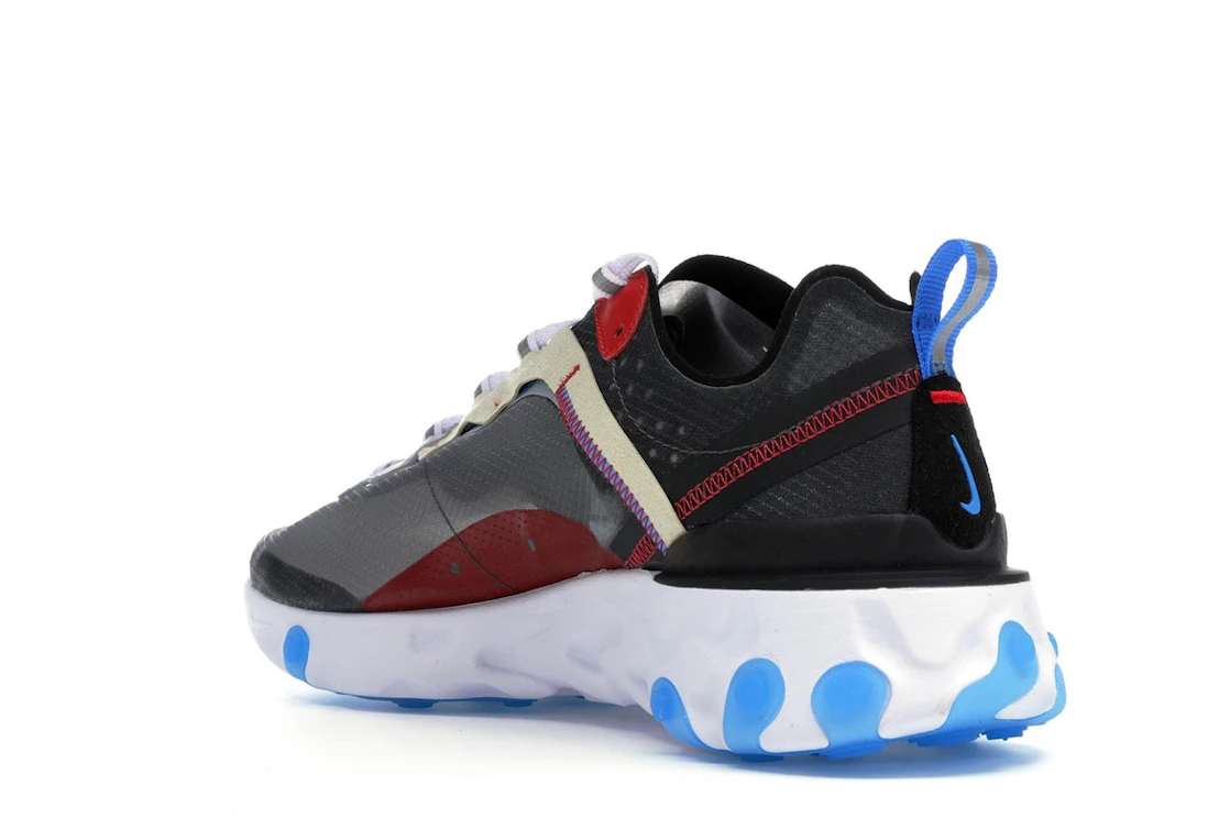 Vue 24 de Nike React Element 87 Dark Grey Photo Blue
