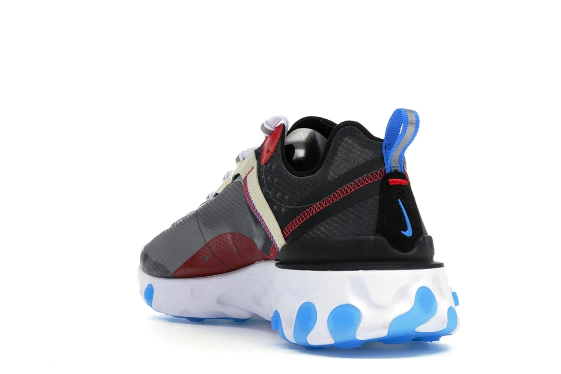 Vue 25 de Nike React Element 87 Dark Grey Photo Blue