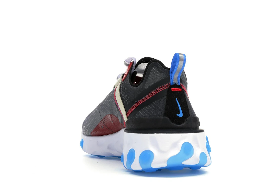 Vue 26 de Nike React Element 87 Dark Grey Photo Blue