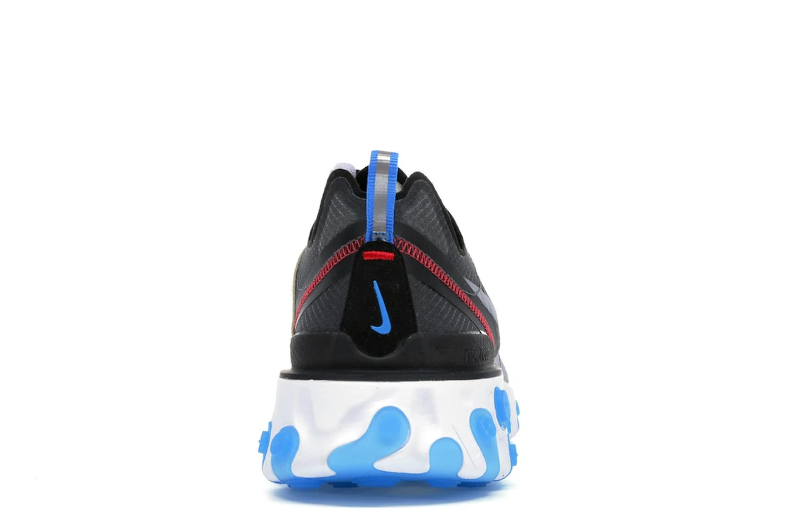 Vue 28 de Nike React Element 87 Dark Grey Photo Blue