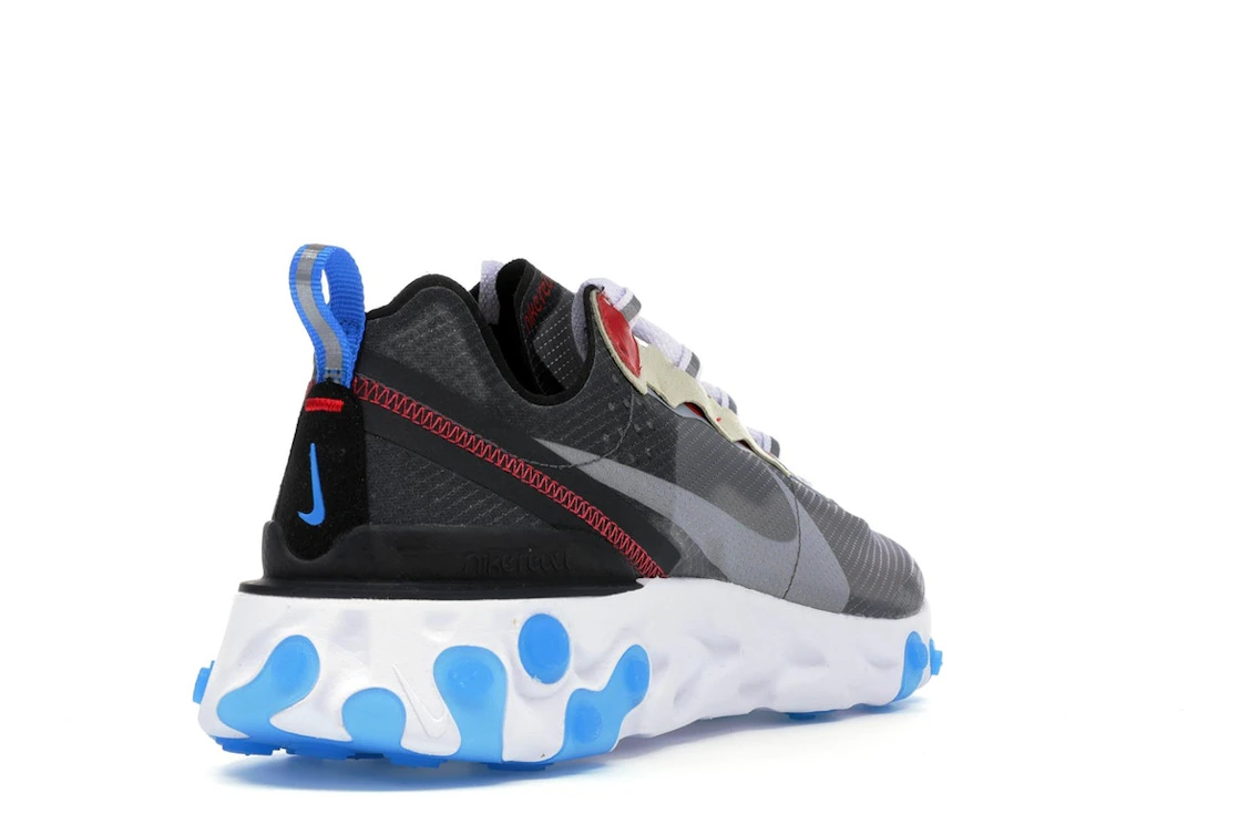 Vue 31 de Nike React Element 87 Dark Grey Photo Blue