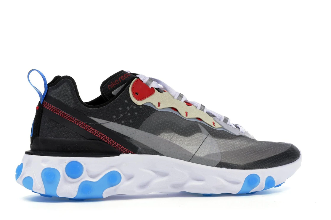 Vue 35 de Nike React Element 87 Dark Grey Photo Blue
