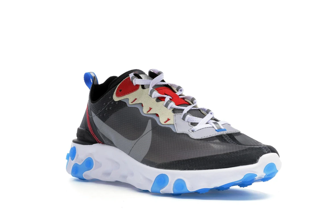 Vue 6 de Nike React Element 87 Dark Grey Photo Blue