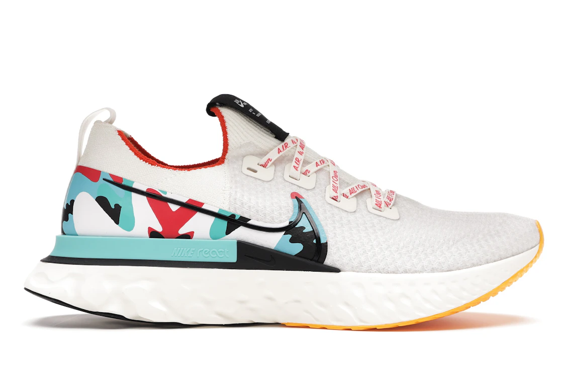 Vue 1 de Nike React Infinity Run Flyknit A.I.R Sail
