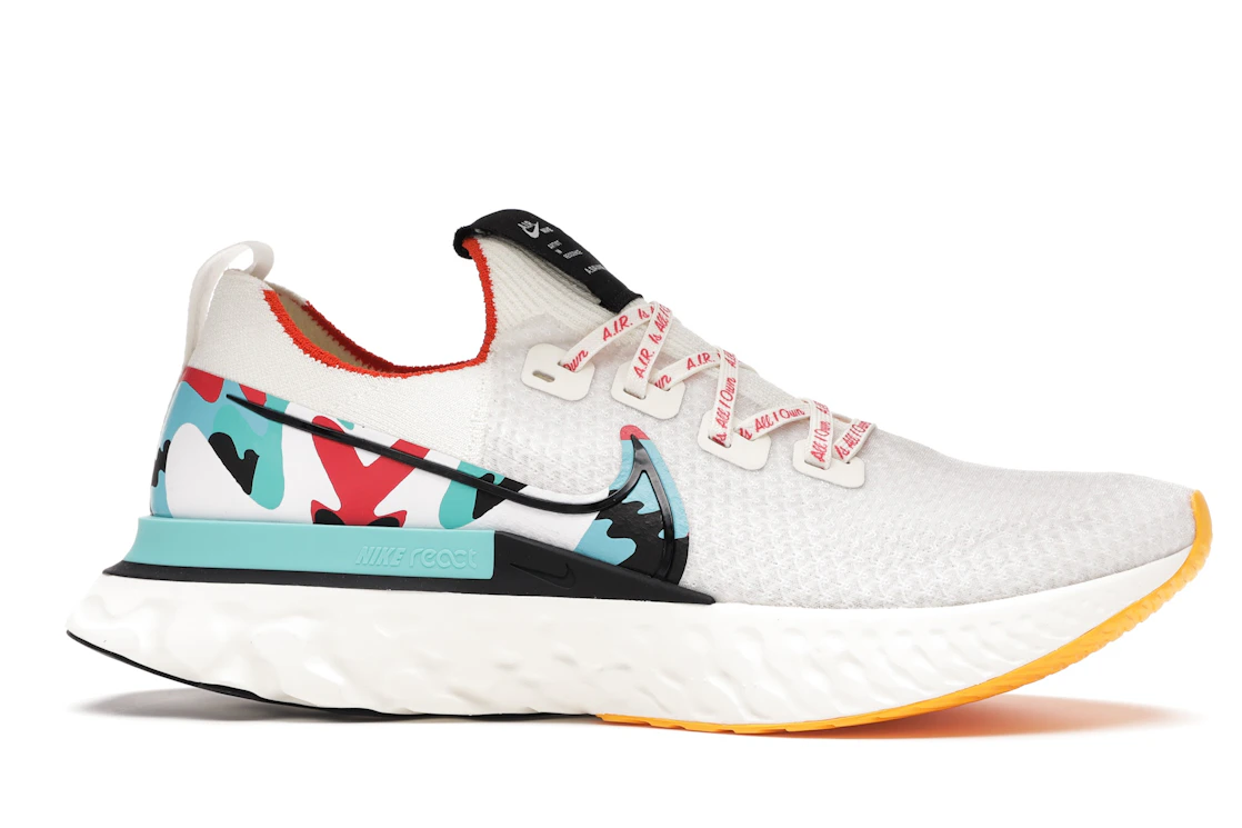 Vue 2 de Nike React Infinity Run Flyknit A.I.R Sail