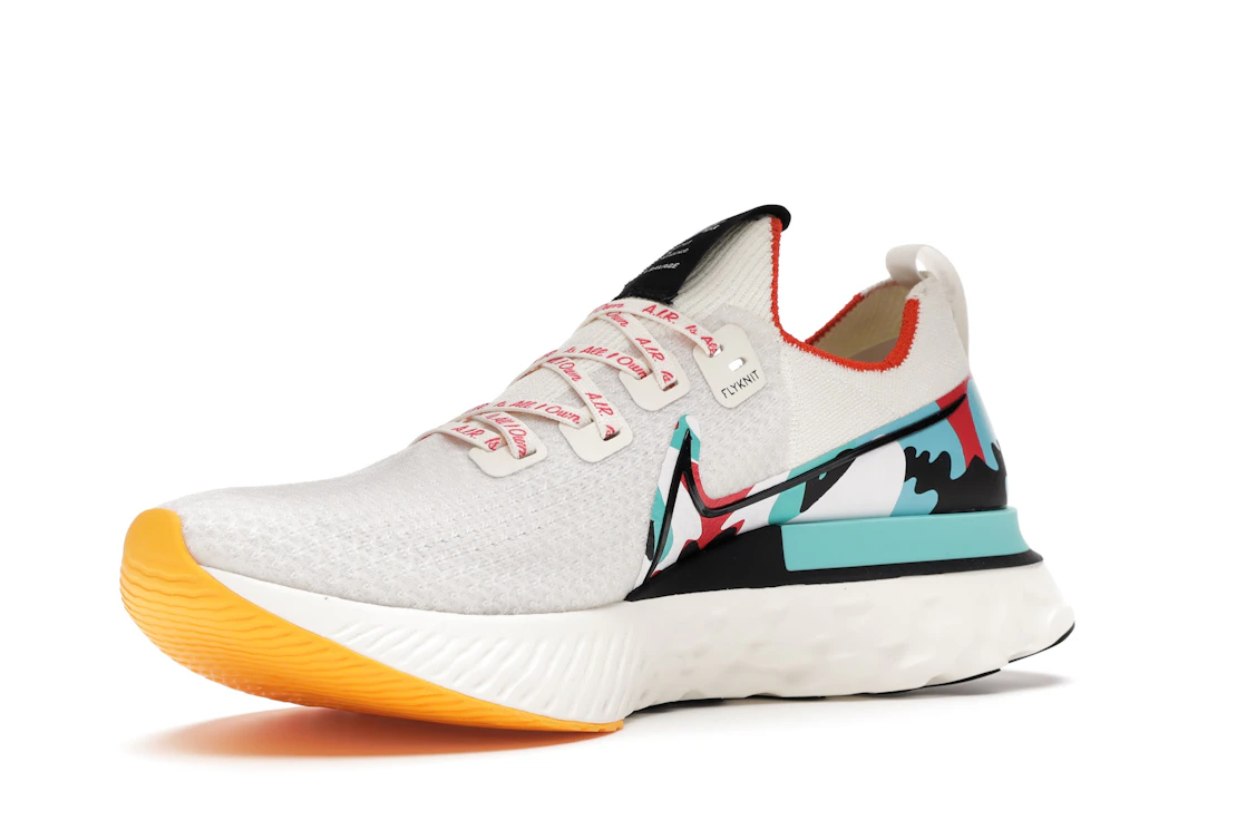 Vue 15 de Nike React Infinity Run Flyknit A.I.R Sail