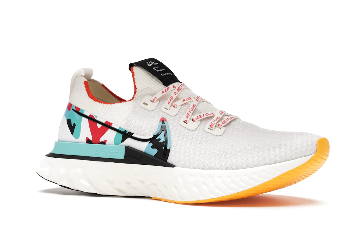 Vue 4 de Nike React Infinity Run Flyknit A.I.R Sail