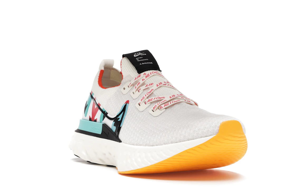 Vue 7 de Nike React Infinity Run Flyknit A.I.R Sail
